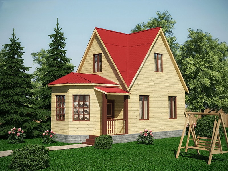 Дом из бруса P#102